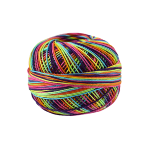 Lizbeth Thread Size 10: 122 yds Rainbow Splash